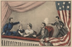 Currier & Ives lithograph of Lincoln assassination