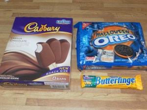 Cookies, candy and ice cream