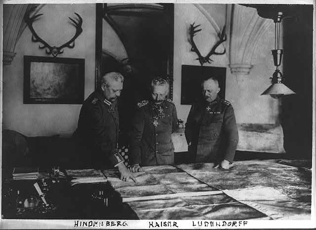 German generals looking at map