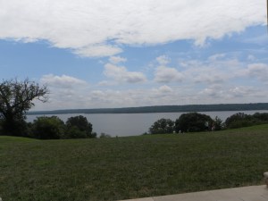 The river looks so beautiful, cool, and inviting. Ignore it and go to the gift shop. That's the trap with the air conditioning.