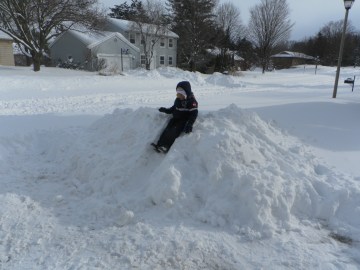 snowbank slide