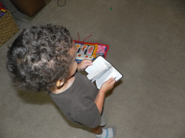 Reading the Good Word.