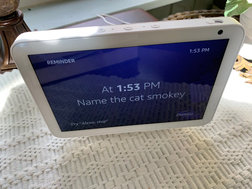 Giving us our order for the day